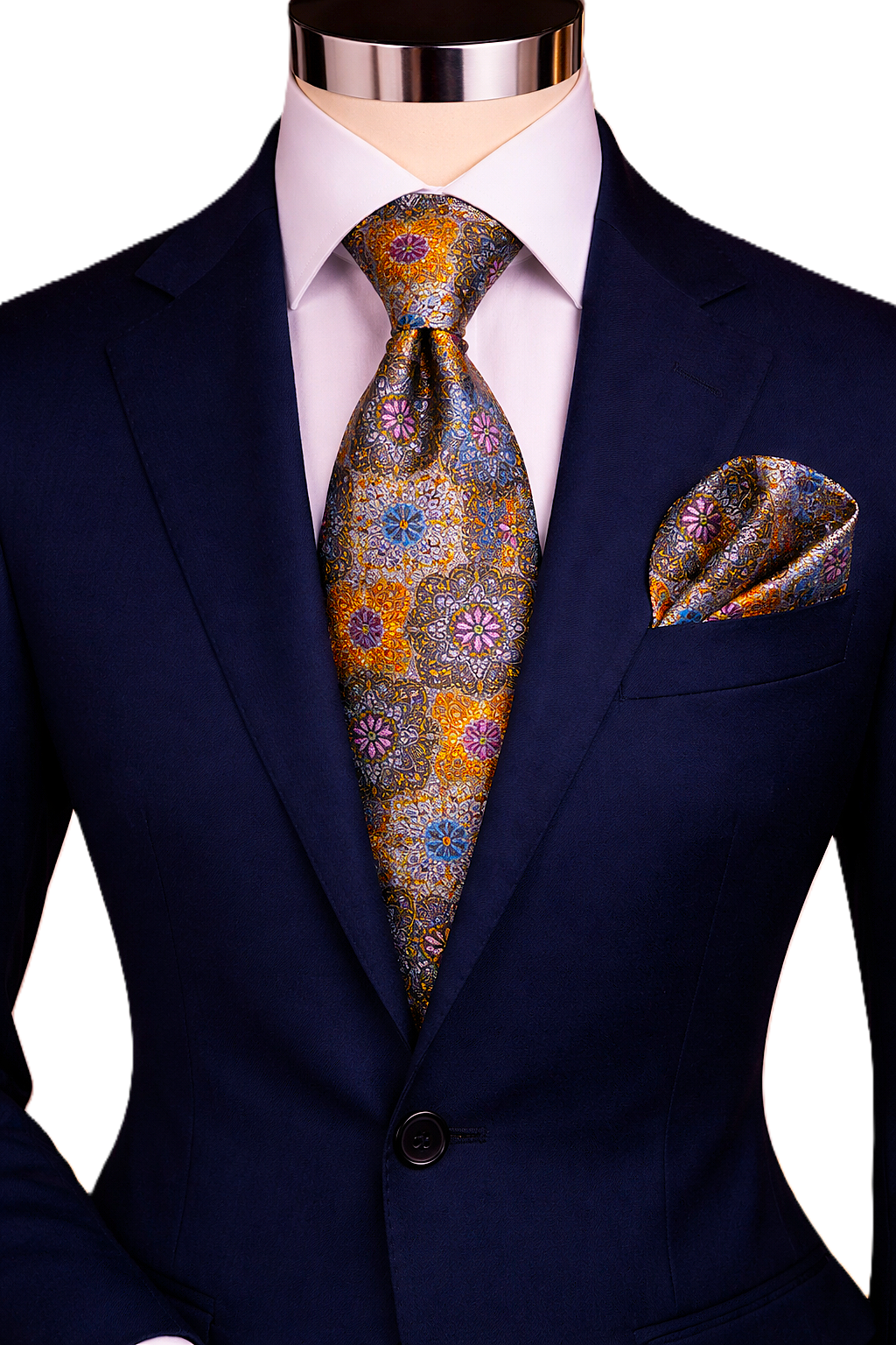 MOE 7 | MULTI COLOR GOLD | TIE & POCKET SQAURE