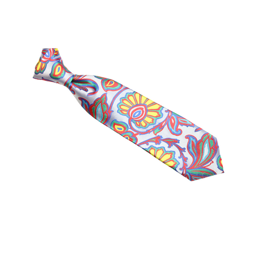 The Babe 6 | Silver Floral | Necktie