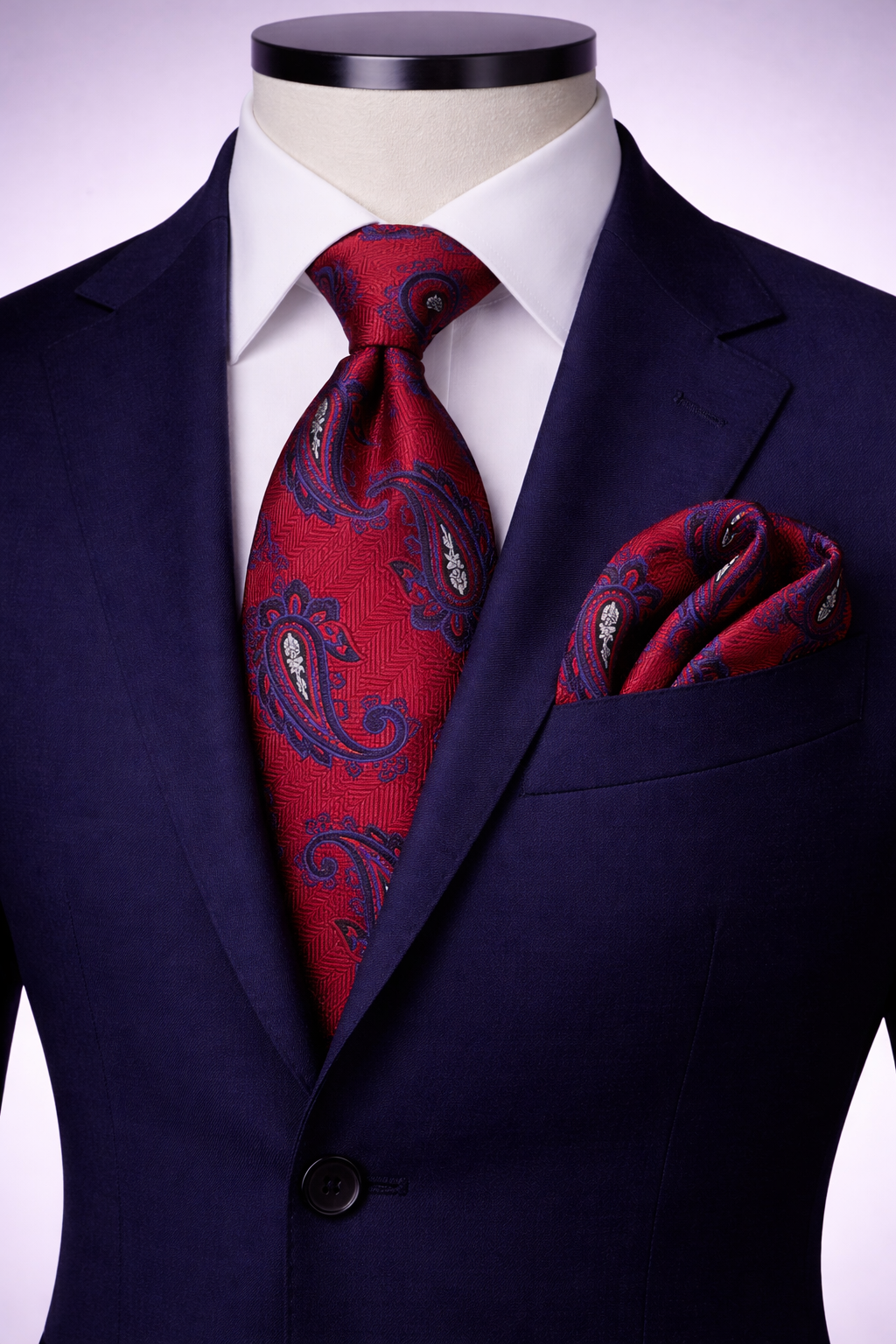 SONNY 10 | RED | TIE & POCKET SQAURE