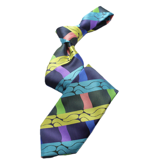 Sugar Ray 1 | Multi-Colored Geometric | Necktie