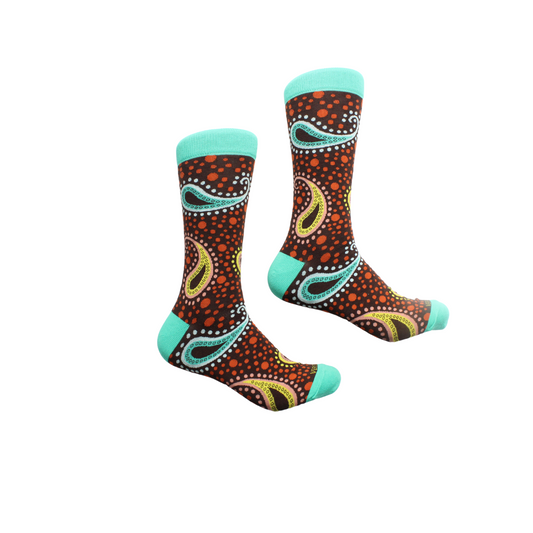 Venus 2 | Rust Paisley | Sock
