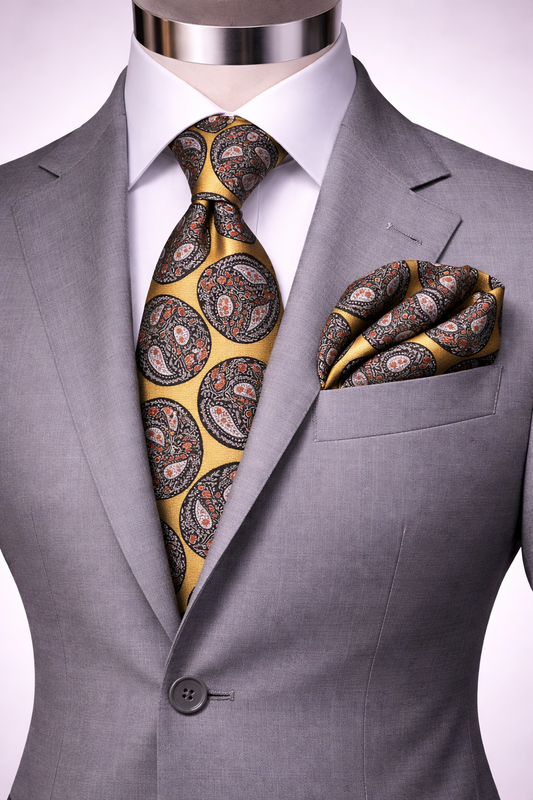 VITELLI 8 | BANNANA | TIE & POCKET SQAURE