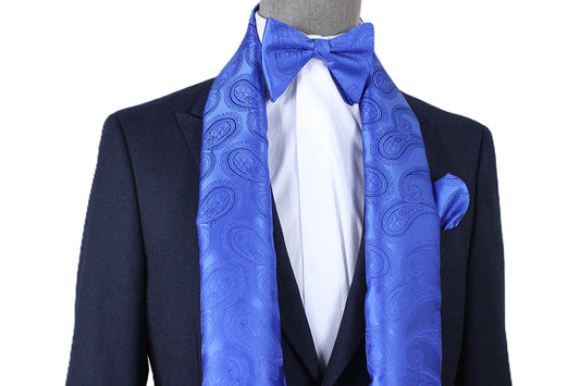 Big Ben A6 | Royal Blue Paisley | Scarf & Bowtie Set