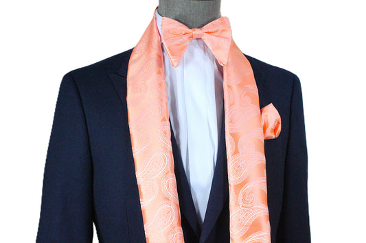 Big Ben B3 | Coral Paisley | Scarf & Bowtie Set