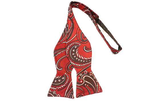 Classic Paisley 2 | Red & Black Paisley | Bowtie