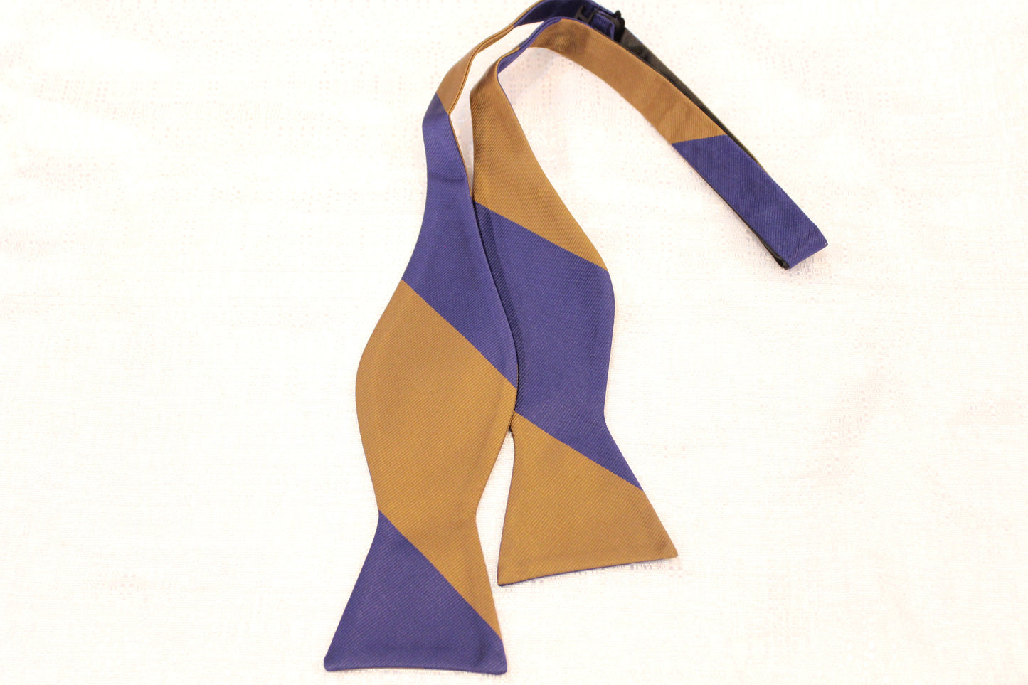 Collegiate Stripe 5 | Brown & Navy Stripe | Bowtie
