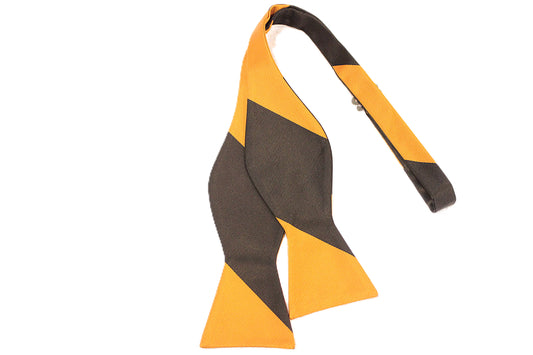 Collegiate Stripe 6 | Brown & Orange Stripe | Bowtie