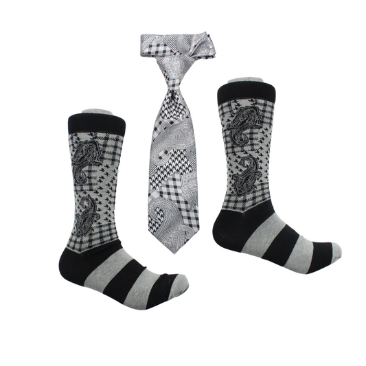 Dodgecoin 1  | Black & Grey | Tie & Sock Combo
