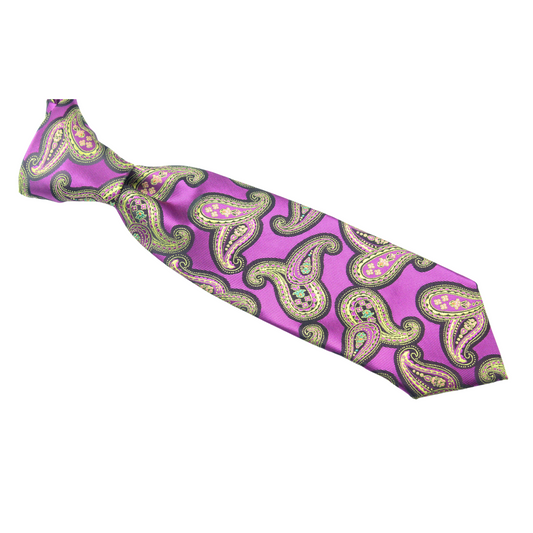 Deion 2 | Magenta Paisley | Necktie