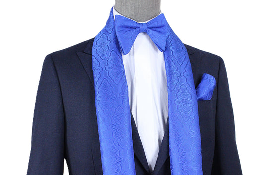 Geo Solid A6 | Royal Geometric | Scarf & Bowtie Set