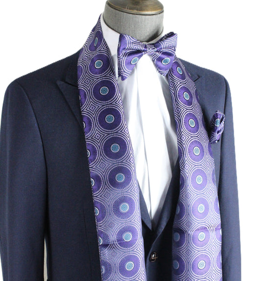 Grand Canyon 2 | Purple Geometric | Single Scarf