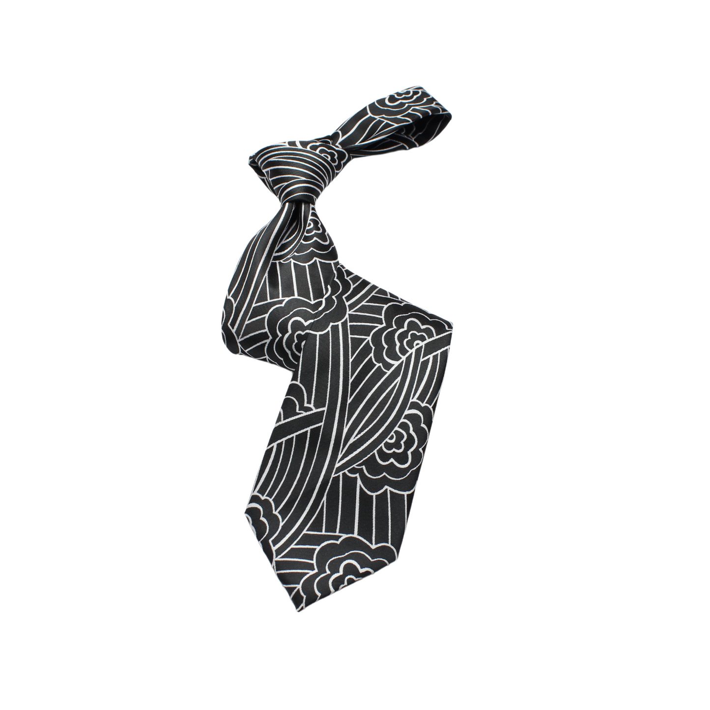 MIB A5| Black & White Geometric | Necktie