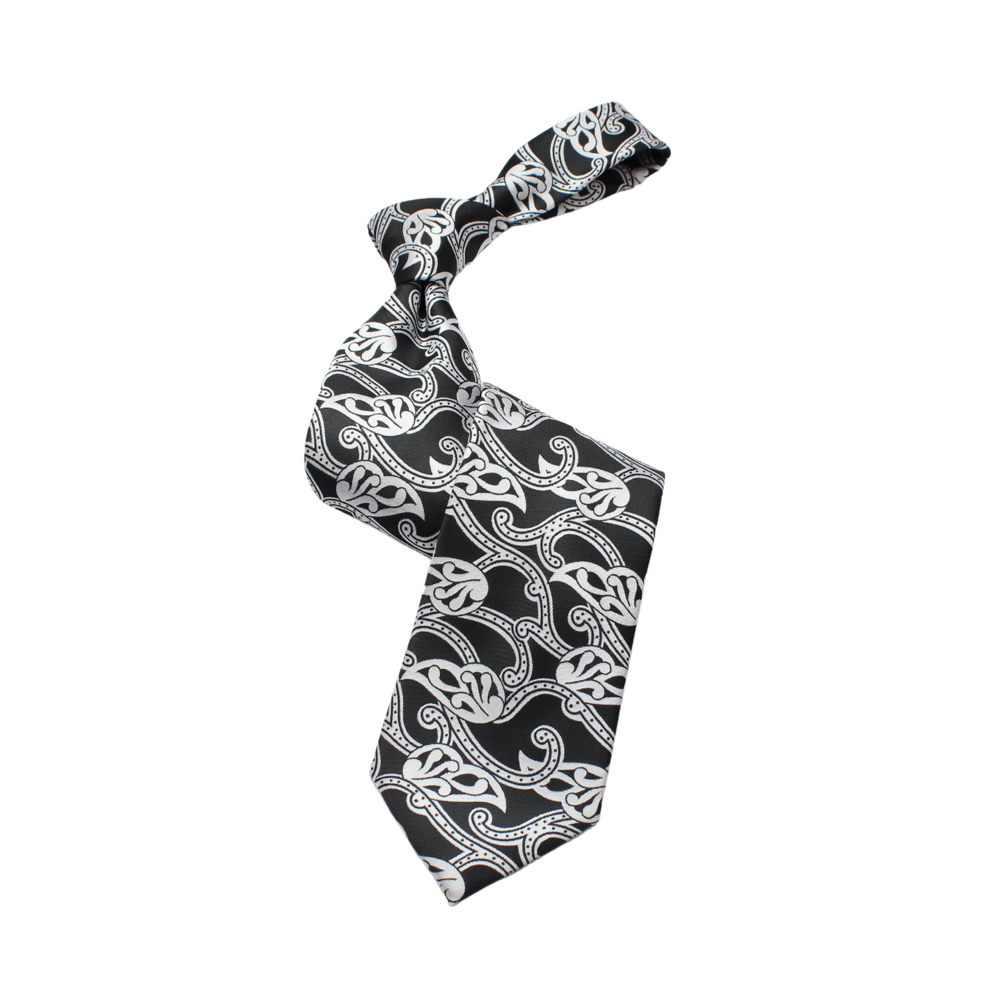 MIB B4 | Black & White Floral | Necktie