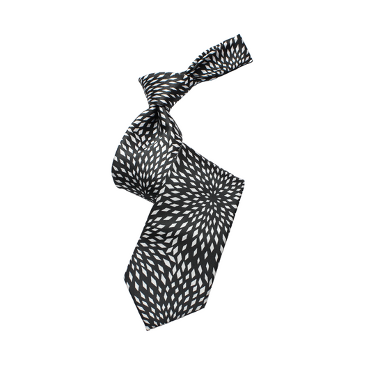 MIB B7 | Black & White Geometric | Necktie