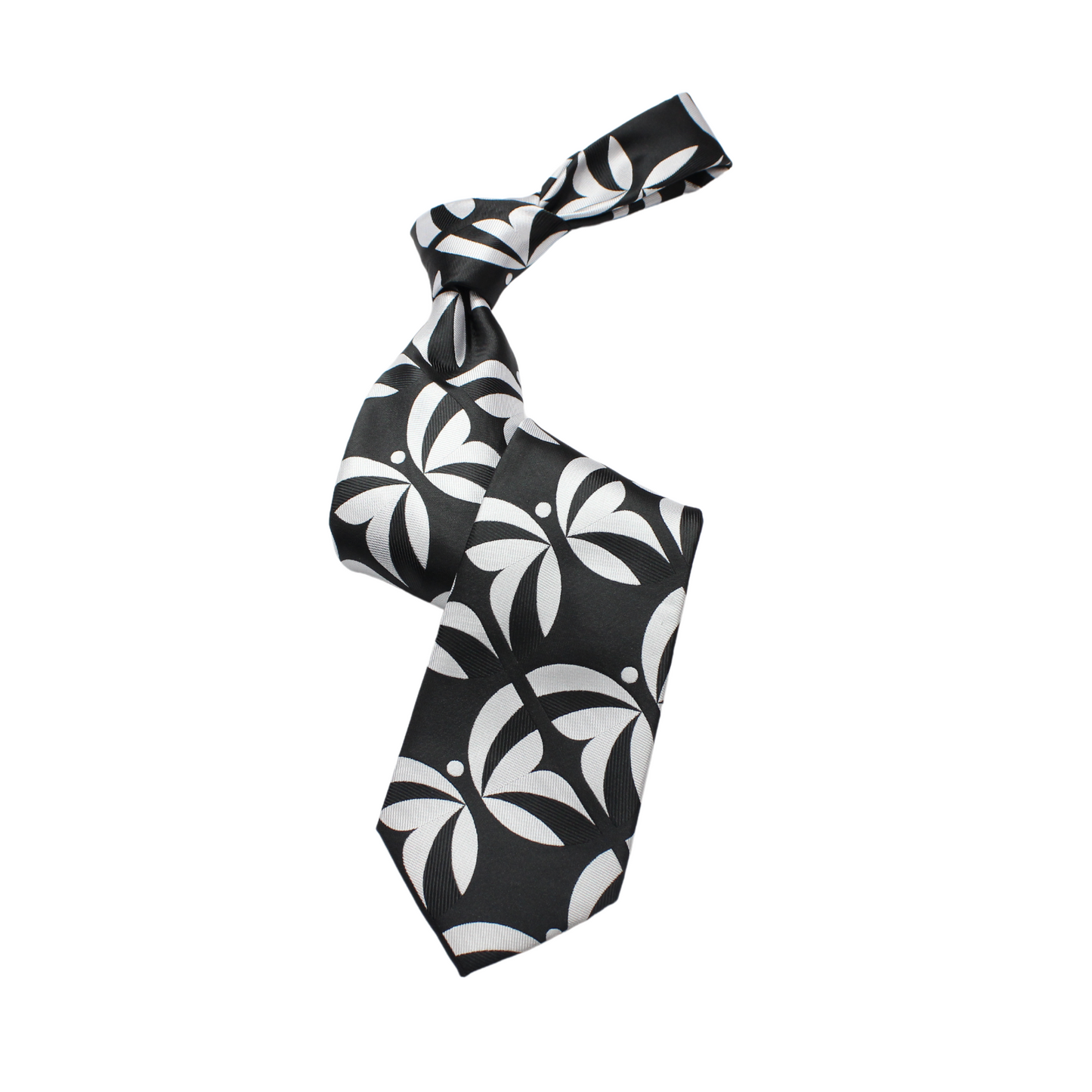 MIB B8 | Black & White Geometric | Necktie