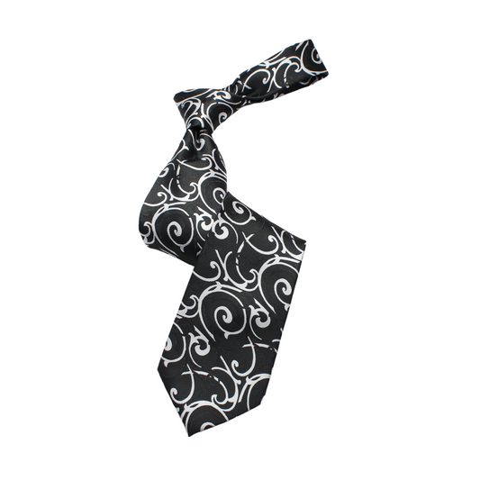 MIB B9 | Black & White Geometric | Necktie