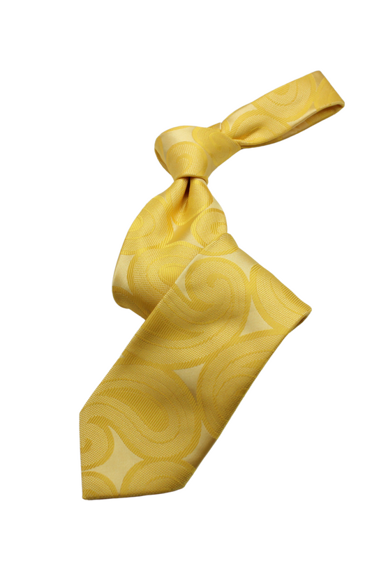 UK Paisley 3 | Yellow Paisley | Necktie
