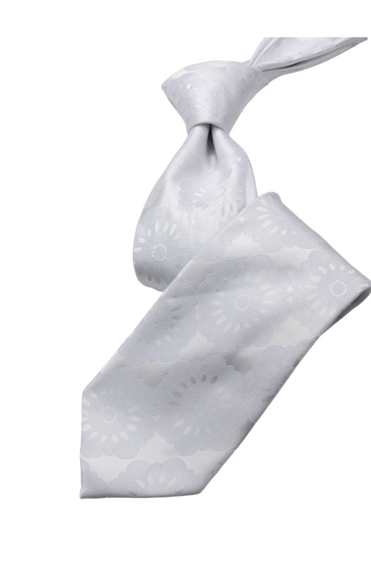 Oracle 1 | White Floral | Necktie