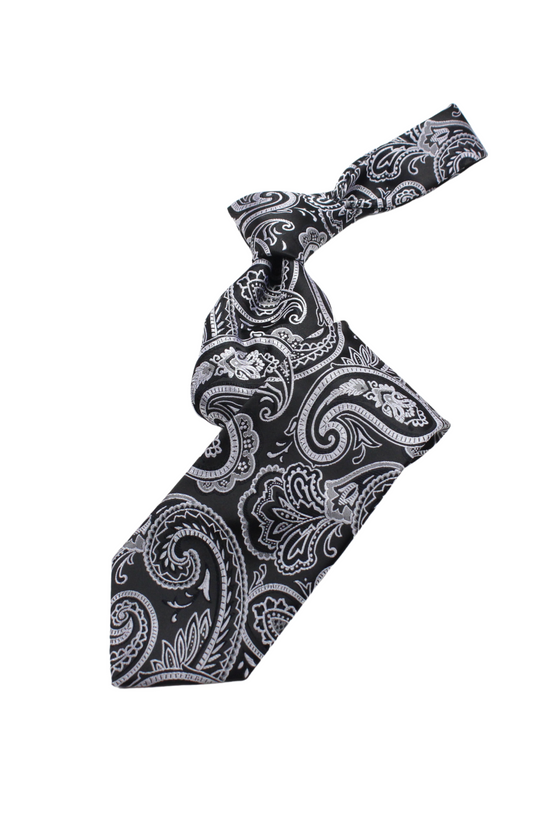 MIB N1 | Black & White Paisley | Necktie