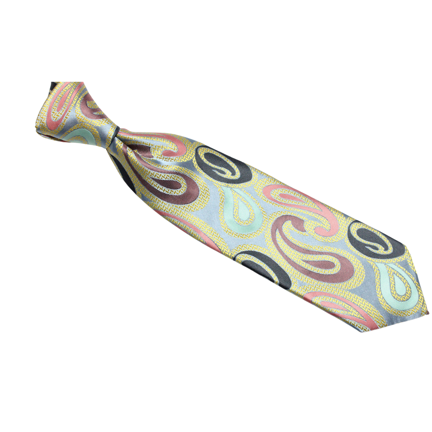 Usain 3 | Multi-Color Sky Blue Paisley | Necktie