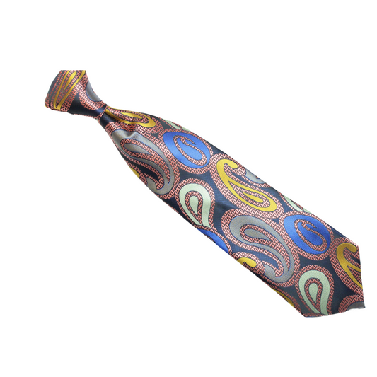 Usain 9 | Multi-Color Navy Paisley | Necktie